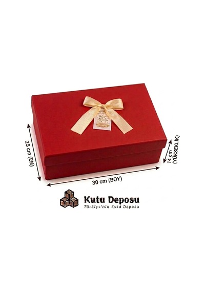 25x30x14 Cm Hediye Kutusu-kırmızı
