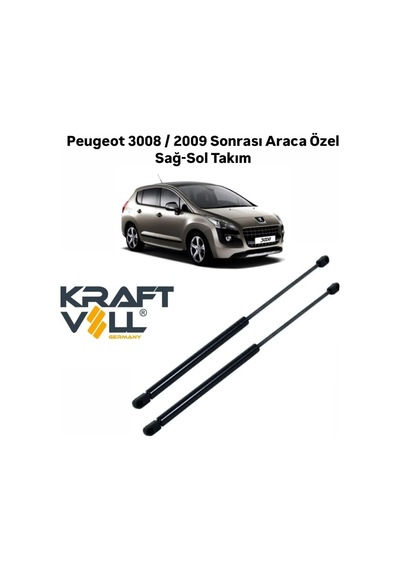 Peugeot 3008-2009 Sonrası Araca Özel Sağ-sol Takım Bagaj Amortisörü