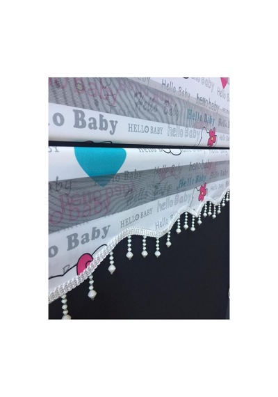 Hello Kitty Desenli Boncuklu Zebra Stor Perde Beyaz - 96158500 Beyaz