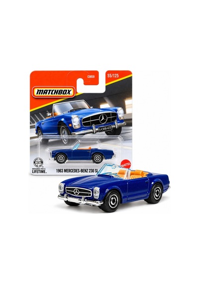 C0859 Matchbox 1:64 Tekli Arabalar 1963 Mercedes-benz 230 Sl Jhp10 Lacivert