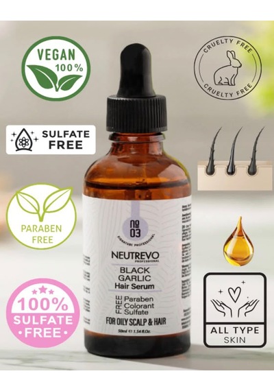 Neutrevo Professional No:3 Black Garlic Serisi Dengeleyeci Ve Arındırıcı Saç Bakım Serumu 50 Ml