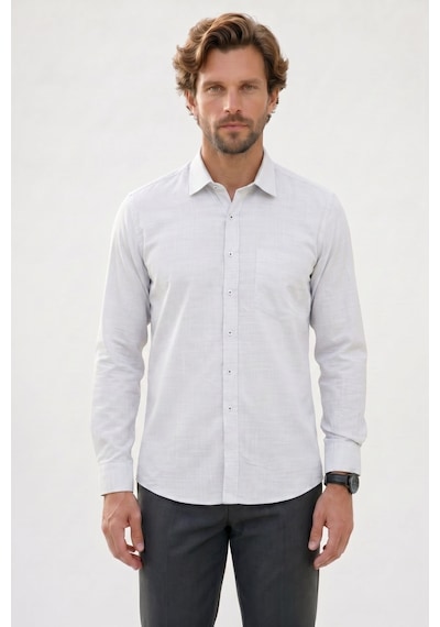 Tudors Erkek Regular Fit Klasik Kesim Oversize %100 Pamuk Keten Doku Yeşil Gömlek-42667 Tudors Erkek Regular Fit Klasik Kesim Oversize %100 Pamuk Keten Doku Yeşil Gömlek-42667