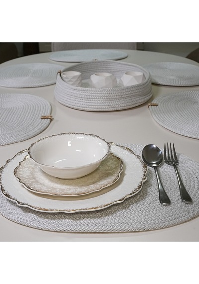 Zengin Design Home Zdh-625 Yuvarlak Runner & Amerikan Servisi Beyaz