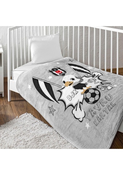 Taç Beşiktaş Klasik Taraftar Desenli Pamuk-polyester Karışım Battaniye, Siyah, Beyaz, Bebek Sku: Smg8690010187680 Diğer