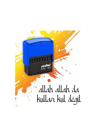 Allah Allah Da Kulları Kul Değil Özel Tasarım Siyah Kaşe Diğer