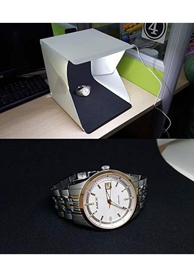 Triline Mini Stüdyo Led Işıklı Ürün Fotoğraf Çekim Çadırı Pratik Katlanabilir - 40x40