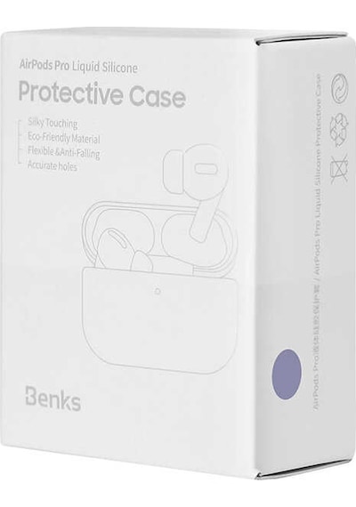 Apple Uyumlu AirPods Pro Kılıf Benks Liquid Silikon ZORE-218554 Pembe