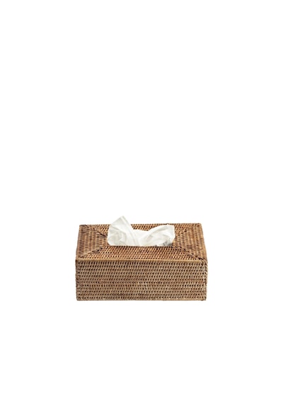Basket Mendil Kutusu, Tezgah Üstü - Kahve Kahve