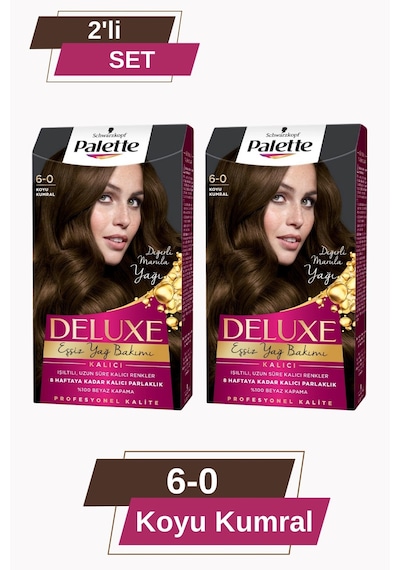 Palette Deluxe 6 - 0 Koyu Kumral X 2 Adet Saç Boyası
