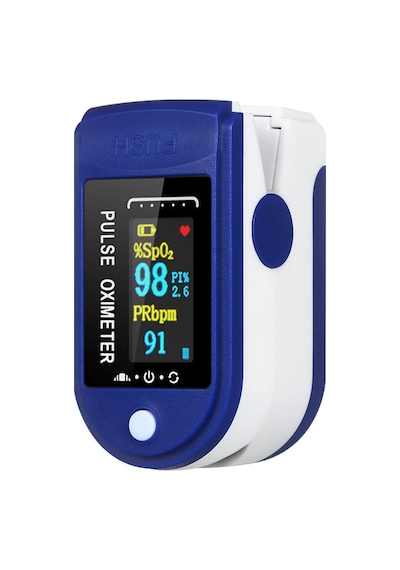 Parmak Tipi Pulse Oksimetre Nabız Ölçer Parmaktan Oksijen Nabız
