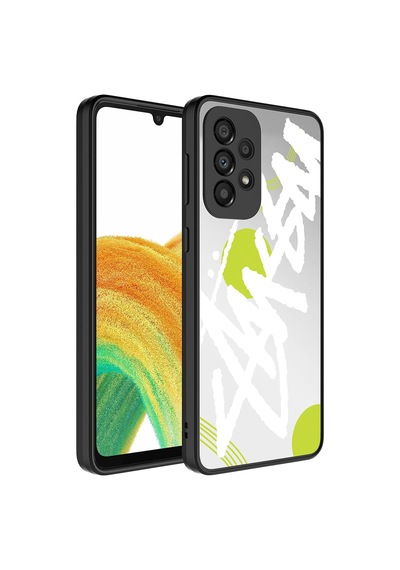 Samsung Galaxy Uyumlu A33 5g Kılıf Aynalı Desenli Kamera Korumalı Parlak Zore Mirror Kapak