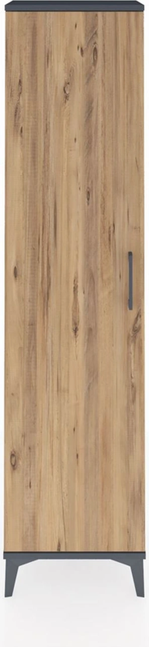 Arges Dolap 4 Raflı Tek Kapaklı 44x30x182 Antrasit-çam Antrasit
