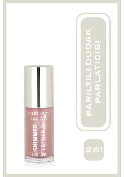 Mood Shimmer Lip Glaze Lipgloss No:251 Bubble Pink - Renkli Dudak Parlatıcısı