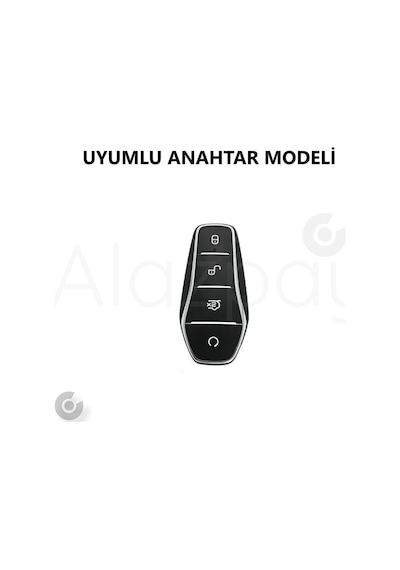 Byd Atto 3 Seal U Anahtar Silkon Desenli Anahtar Kılıfı 1 Adet