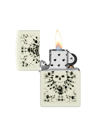 Zippo 49193 Hippie Skull Design Çakmak Çok Renkli