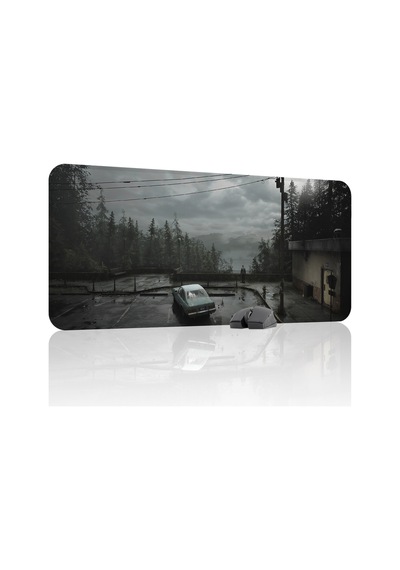 Silent Hill Kaymaz Dikişli Kauçuk Oyuncu Mousepad V5 - 90x40 Xxl Gaming Mouse Pad Fare Altlığı