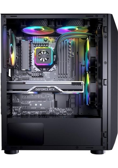 Cougar 650w 80+ Mx410 Mesh-g Cgr-5vm6b-mesh-g-rgb Gamıng Mıd-tower Pc Kasası