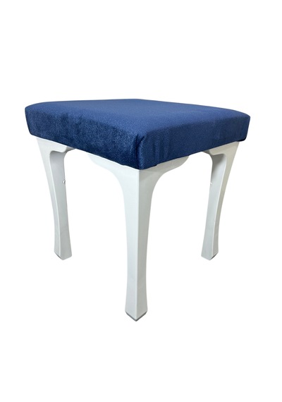 Ratemo Kare Puf Tabure Döşemelik Kumaşlı Modern Oturma Pufu 40x40x45 Cm Lacivert