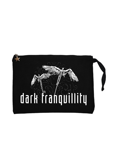 Dark Tranquillity Angel Siyah Clutch Astarlı Cüzdan / El Çantası Siyah