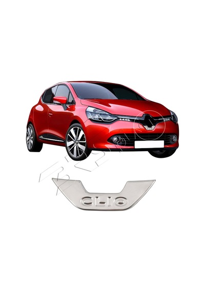 Renault Clio 4 Uyumlu Krom Ön Amblem Çerçevesi Paslanmaz Çelik