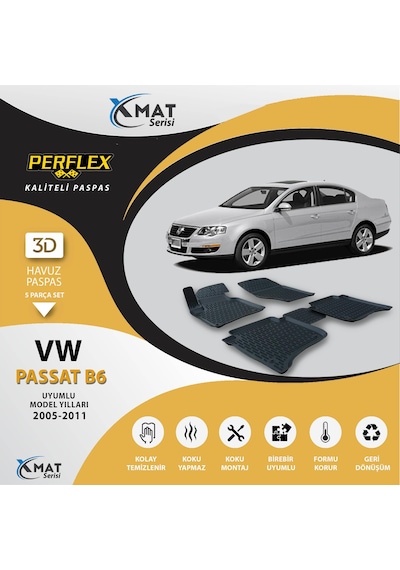 Perflex Paspas 3D Havuzlu X-Mat Passat B8 2015+