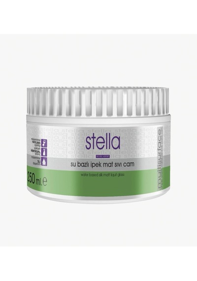 Stella Su Bazlı Sıvı Cam İpek Mat Boya Şeffaf 250 Ml