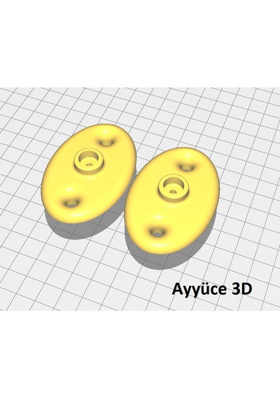 Ayyüce 3d, Toyota Yaris Uyumlu Silecek Menteşesi , 2 Adet , Siyah Renk