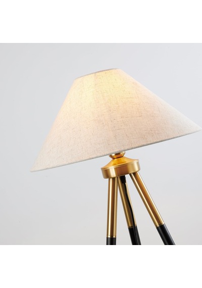 Tr Cosby Tripod Lambader, Metal Gövde, Kumaş Şapka, Siyah-gold, 45x143 Cm
