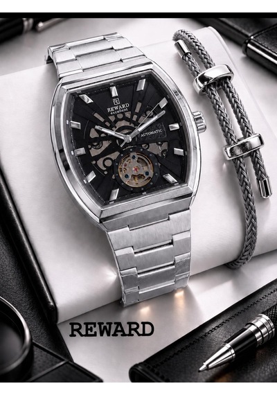 Reward Otomatik Mekanizmalı Premium Erkek Kol Saati 5 Atm Suya Dayanıklı 2 Yıl Garantili Rw.314017.s Gri
