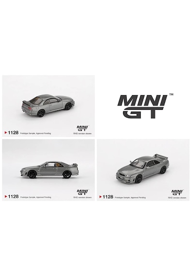 Mini Gt Nissan Skyline Gt-r Dark Metal Gray Nısmo Bcnr33 Crs Version 1128 1/64