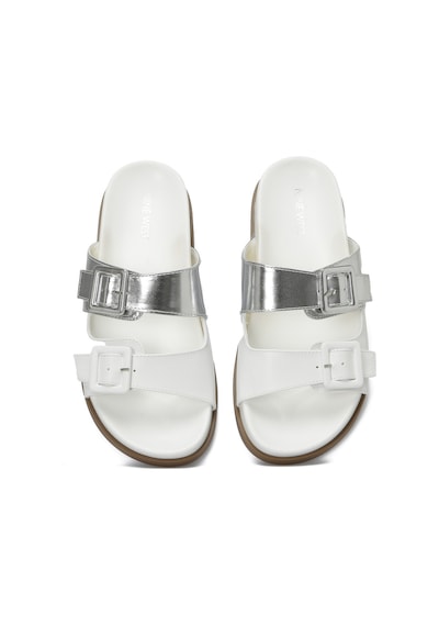 Nine West Mıstral 4fx Kırık Beyaz Kadın Düz Terlik 000000000101484671 Beyaz