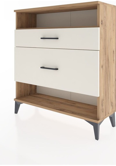 Arges Şifonyer Tek Raflı 2 Çekmeceli 88x30x96 Çam-aytaşı Atlas Çam