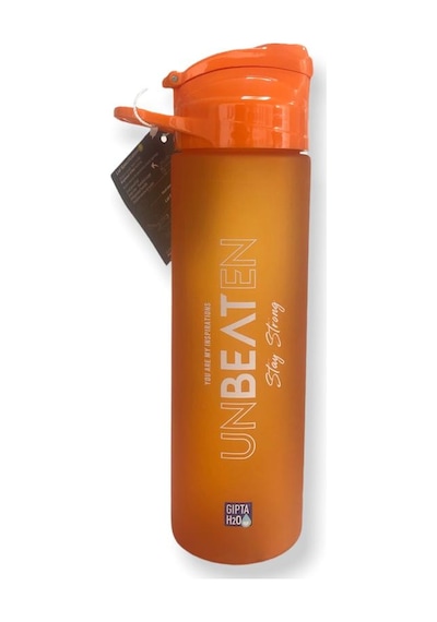 Gıpta 600ml Unbeaten Tritan Pipetli Matara - Turuncu