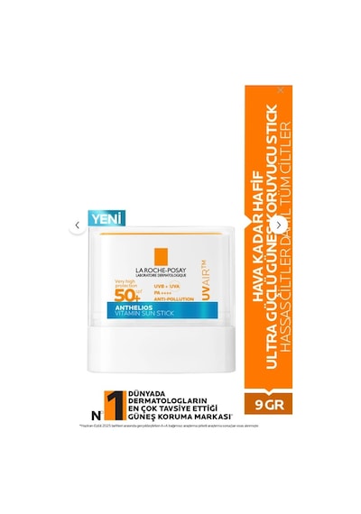 La Roche Posay New Anthelios Uvaır Vitaminli Güneş Koruyucu Stick Spf50+ 10 Ml