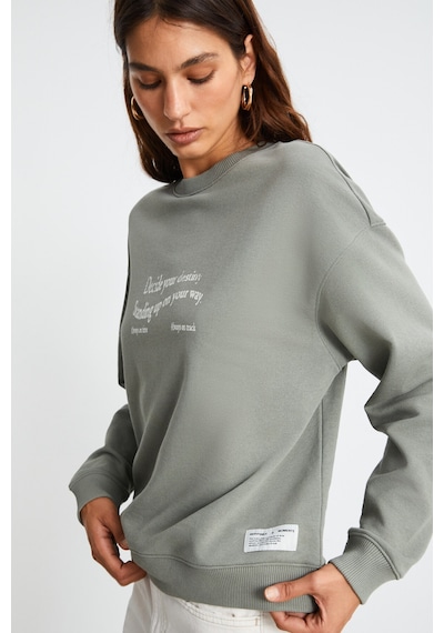 ETHIQUET RONJA Kadın Açık Yeşil Sweatshirt