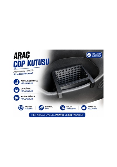 Araç Çöp Kutusu , Araç Kapı Ceplik Çöp Kovası , Universal Araç Koltuk Arkası Çöp Kutusu Çok Renkli