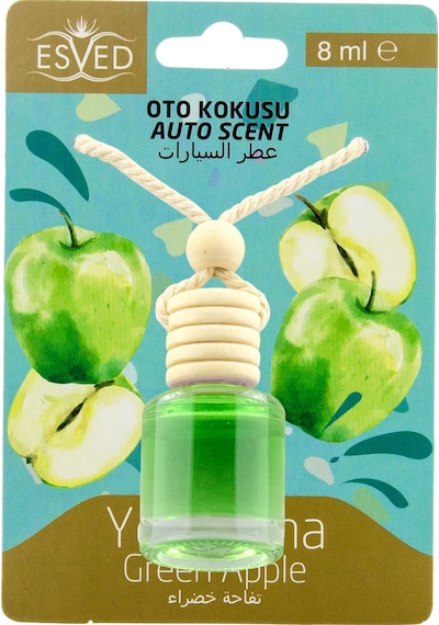 Yeşil Elma Kokusu 8 Ml Araba Kokusu Cam Şişe