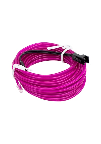 Ayt Powermaster Pm-6076 5 Metre 5 Volt Usb Adaptörlü Neon Mor İp Aydınlatma Oto Araç Ambiyans Aydınlatması