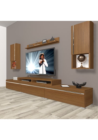Decoraktiv Ekoflex 270ta Mdf Tv Ünitesi Tv Sehpası Ceviz