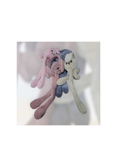 Natural Peluş Oynar Mekanizmalı Tavşan Kulaklık Karışık Renk Beyaz - 663155672 Beyaz