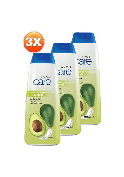 Avon Care Kuru Ciltler için Avokado Özlü Vücut Losyonu 400 ML Üç