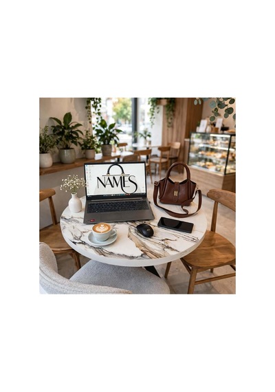 Names Bag Kilitli Tek Saplı Kadın Mini El Ve Omuz Çantası Kahverengi Kahverengi