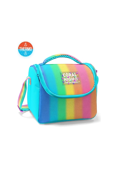 Coral High Kids Renkli Çizgili Thermo Beslenme Çantası 22773 Çok Renkli
