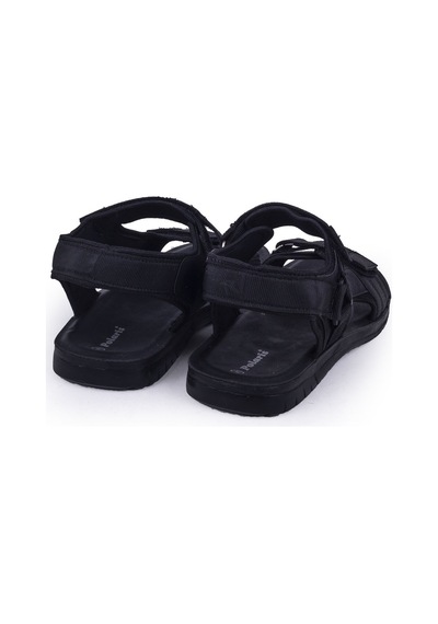 Polaris Skecha Cırtlı Yazlık Terletmeyen Erkek Sandalet Siyah 001