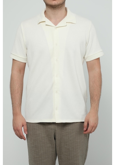 Hscstore Erkek Ekru Gömlek - 8443-ekru Ekru