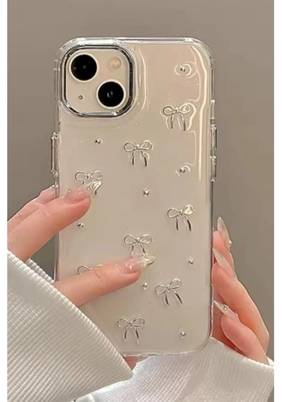 Iphone 14 Plus - 15 Plus Uyumlu Mini Fiyonk Tasarımlı Oyuncaklı Silikon Kılıf - Minifiyonk 50 x 22