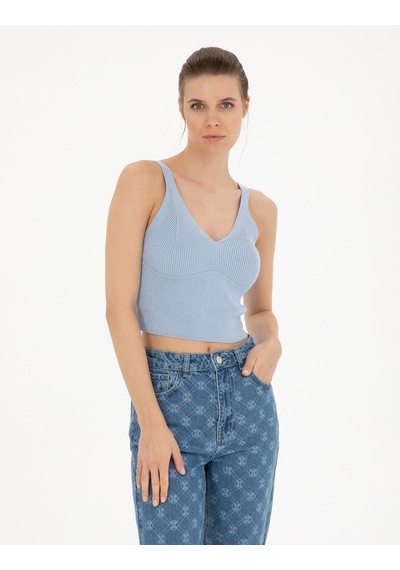 Pierre Cardin Kadın Kazak /triko 50284799-vr249 Açık Mavi
