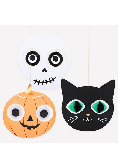 Meri Meri - Halloween - Cadılar Bayramı Kafalar Asılan Süs 0 - 99