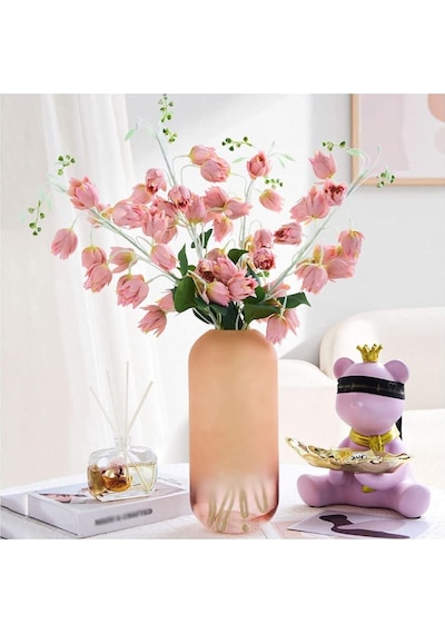 Yapay Çiçek Çan Çiçeği Gülkurusu 85cm Tek Dal Kumaş Çiçek Uzun Dal Gül