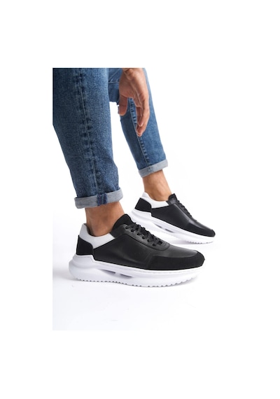Mubiano Hakiki Deri Mbkry028-s Erkek Siyah Sneaker & Spor Ayakkabı Siyah